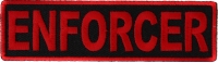 Enforcer Patch In Red 3.5 Inches Enforcer Patch In Red 3.5 Inches