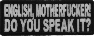 English Motherfucker You Speak It Patch English Motherfucker You Speak It Patch