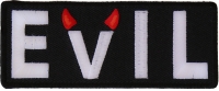 Evil Patch With Devil Horns | Embroidered Patches Evil Patch With Devil Horns | Embroidered Patches