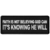 Faith is not Believing God Can It