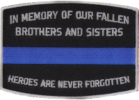 Fallen Officer Memorial Patch | Embroidered Patches