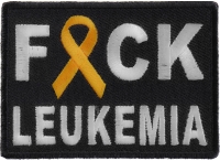 FCK Leukemia Orange Ribbon Patch | Embroidered Patches FCK Leukemia Orange Ribbon Patch | Embroidered Patches