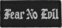 Fear No Evil Patch | Embroidered Patches Fear No Evil Patch | Embroidered Patches