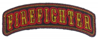 Firefighter Rocker Small Patch | Embroidered Patches