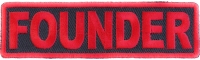Founder Patch Red Founder Patch Red