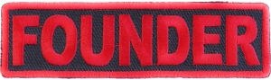 Founder Patch Red Founder Patch Red