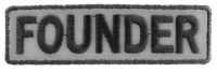 Founder Patch 3.5 Inch Reflective | Embroidered Patches Founder Patch 3.5 Inch Reflective | Embroidered Patches