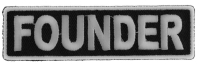 Founder Patch 3.5 Inch White