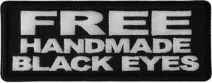 Free Handmade Black Eyes Patch Free Handmade Black Eyes Patch