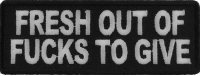 Fresh Out Of Fucks To Give Patch