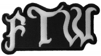 FTW Patch Ftw Patch | Embroidered Biker Patches