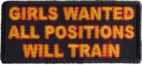 Girls Wanted Patch | Embroidered Patches Girls Wanted Patch | Embroidered Patches