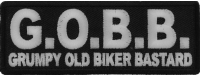 GOBB Grumpy Old Biker Bastard Patch GOBB Grumpy Old Biker Bastard Patch