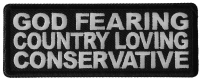 God Fearing Country Loving Conservative Patch God Fearing Country Loving Conservative Patch