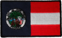 Historical Florida Flag Iron on Patch Historical Florida Flag Iron on Patch