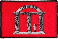 Historical Georgia Flag Iron on Patch Historical Georgia Flag Iron on Patch
