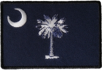 Historical South Carolina Flag Iron on Patch