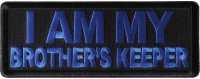 I am My Brother's Keep Patch Blue