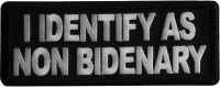 I identify as non Bidenary Iron on Patch I identify as non Bidenary Iron on Patch