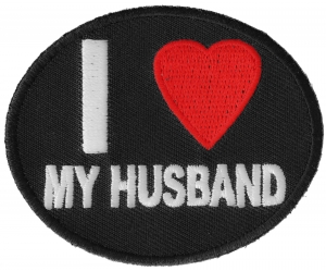 I Love My Husband Patch | Embroidered Patches I Love My Husband Patch | Embroidered Patches