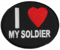 I Love My Soldier Patch | US Military Veteran Patches I Love My Soldier Patch | US Military Veteran Patches