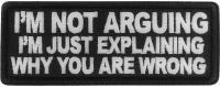 I'm no arguing I'm just explaining why you are wrong patch I'm no arguing I'm just explaining why you are wrong patch