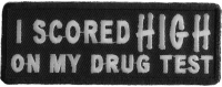 I Scored High On My Drug Test Patch | Embroidered Pot Patches I Scored High On My Drug Test Patch | Embroidered Pot Patches