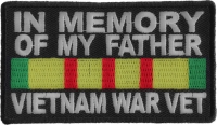 In Memory Of My Father Vietnam War Vet Patch | US Military Vietnam Veteran Patches In Memory Of My Father Vietnam War Vet Patch | US Military Vietnam Veteran Patches