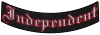 Independent Biker Lower Rocker Patch | Embroidered Patches