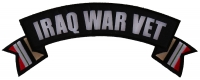 Iraq War Vet Rocker Patch With Flags | US Military Veteran Patches