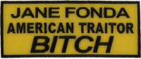 Jane Fonda American Traitor Bitch Patch | US Military Veteran Patches