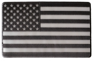 Black And Reflective American Flag Large Back Patch | Embroidered Patches Black And Reflective American Flag Large Back Patch | Embroidered Patches
