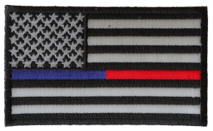 Law Enforcement And Firefighter Support American Flag Patch Law Enforcement And Firefighter Support American Flag Patch