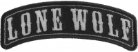 Lone Wolf Rocker Small Patch | Embroidered Patches