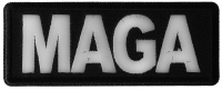 MAGA Black and White Patch