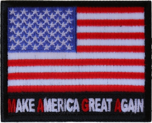 Make America Great Again MAGA US Flag Patch Make America Great Again MAGA US Flag Patch