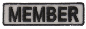 Member Patch 3.5 Inch Reflective | Embroidered Patches