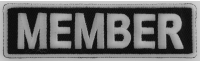 Member Patch 3.5 Inch White