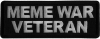 Meme War Veteran Iron on Patch Meme War Veteran Iron on Patch