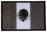 Mexican Flag in Black White and Gray Mexican Flag in Black White and Gray