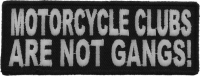 Motorcycle Clubs Are Not Gangs Biker Patch | Embroidered Patches Motorcycle Clubs Are Not Gangs Biker Patch | Embroidered Patches
