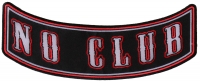 Large No Club Rocker Patch