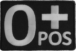 O POSITIVE Blood ID Patch
