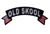 Old Skool Large Flag Rocker Patch