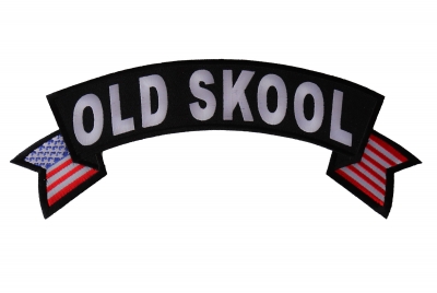 【AAKE】OLD SCHOOL PATCH NYLON PT Hot Leathers Genuine Old Skool Biker Pinstripe 5