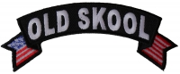 Old Skool Small Flag Rocker Patch Old Skool Small Flag Rocker Patch