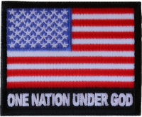 One Nation Under God American Flag Patch