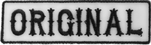 Original Patch Black On White