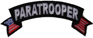 Paratrooper Small Flag Rocker Patch
