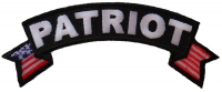 Patriot Rocker Patch With US Flag | US Military Veteran Patches Patriot Rocker Patch With US Flag | US Military Veteran Patches